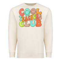 Sandshell cool teachers club funny smile teachers club squad t shirt Premium Sweatshirt - DesignPulse