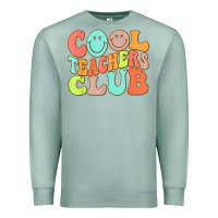 Seafoam cool teachers club funny smile teachers club squad t shirt Premium Sweatshirt - DesignPulse