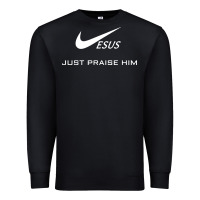 Black jesus just praise him Premium Sweatshirt - DesignPulse
