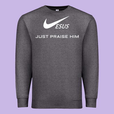 Jesus Just Praise Him Premium Sweatshirt Designed By Designpulse