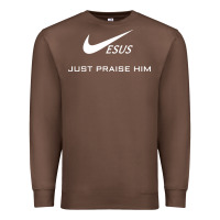 Chestnut jesus just praise him Premium Sweatshirt - DesignPulse