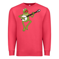 Cardinal Kermit playing the banjo Classic Premium Sweatshirt - DesignPulse