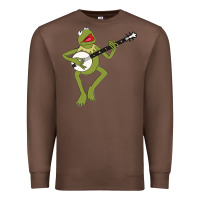 Chestnut Kermit playing the banjo Classic Premium Sweatshirt - DesignPulse