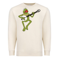 Sandshell Kermit playing the banjo Classic Premium Sweatshirt - DesignPulse