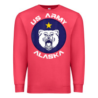 Cardinal us army alaska polar bear patch t shirt Premium Sweatshirt - DesignPulse