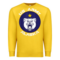Lemon us army alaska polar bear patch t shirt Premium Sweatshirt - DesignPulse