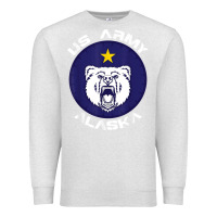 Oatmeal Heather us army alaska polar bear patch t shirt Premium Sweatshirt - DesignPulse