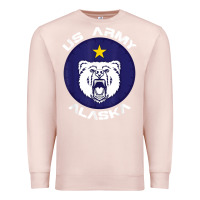 Pale Pink us army alaska polar bear patch t shirt Premium Sweatshirt - DesignPulse