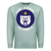 Seafoam us army alaska polar bear patch t shirt Premium Sweatshirt - DesignPulse