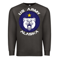 Smoke us army alaska polar bear patch t shirt Premium Sweatshirt - DesignPulse