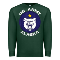 Sports Green us army alaska polar bear patch t shirt Premium Sweatshirt - DesignPulse