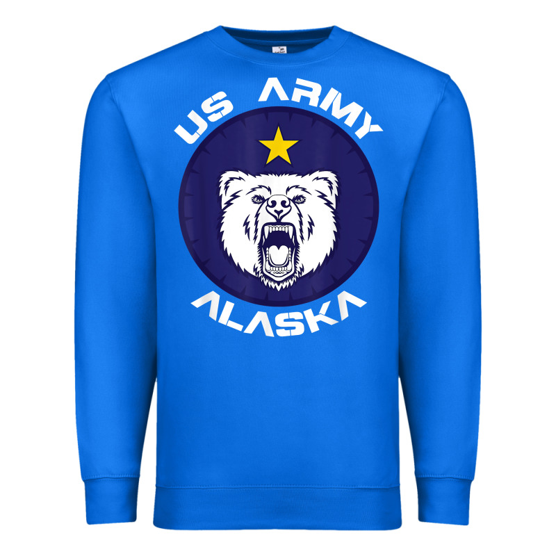 Us Army Alaska Polar Bear Patch T Shirt Premium Sweatshirt by DesignPulse | Teevron