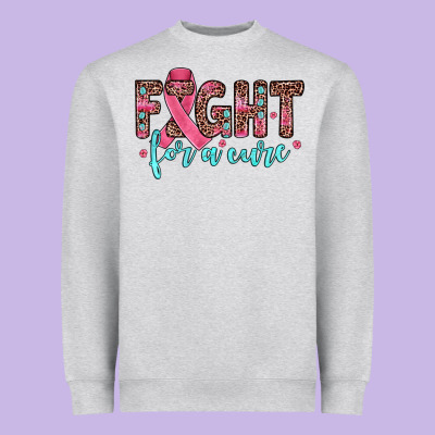 Fight For A Cure Heavyweight Sweatshirt Designed By Jahusdesignshop