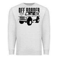 Oatmeal Heather off roader bronco Premium Sweatshirt - DesignPulse
