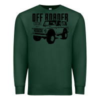 Sports Green off roader bronco Premium Sweatshirt - DesignPulse