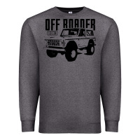 Charcoal Heather off roader bronco Premium Sweatshirt - DesignPulse