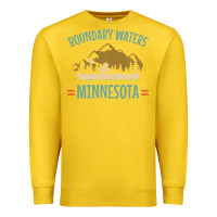 Lemon retro boundary waters canoe minnesota Premium Sweatshirt - DesignPulse