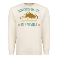 Sandshell retro boundary waters canoe minnesota Premium Sweatshirt - DesignPulse
