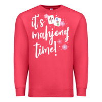 Cardinal womens mahjong gift for her mahjong player v neck t shirt Premium Sweatshirt - DesignPulse