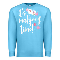 Ocean Blue womens mahjong gift for her mahjong player v neck t shirt Premium Sweatshirt - DesignPulse