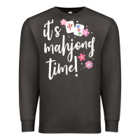 Smoke womens mahjong gift for her mahjong player v neck t shirt Premium Sweatshirt - DesignPulse