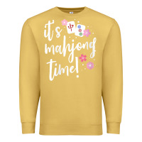Antique Gold womens mahjong gift for her mahjong player v neck t shirt Premium Sweatshirt - DesignPulse