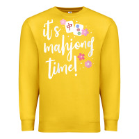 Lemon womens mahjong gift for her mahjong player v neck t shirt Premium Sweatshirt - DesignPulse