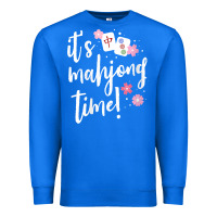 True Royal womens mahjong gift for her mahjong player v neck t shirt Premium Sweatshirt - DesignPulse