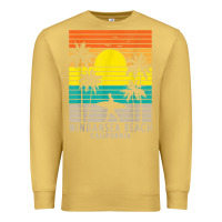Antique Gold windansea beach california ca surfer surfing surf palm tree Premium Sweatshirt - DesignPulse