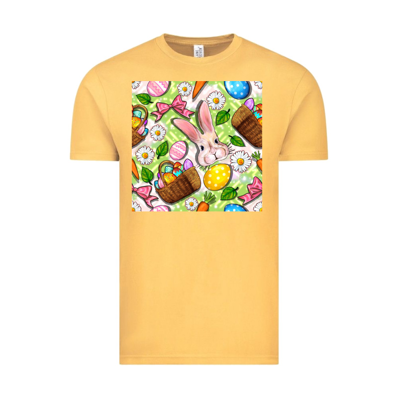 Easter Hamper With Bunny Seamless Pattern Vintage Tee by BundleAndBundleShop | Teevron
