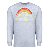 Heather Grey Rowing  . Just A Girl Who Loves Sunshine And Rowing Premium Sweatshirt - DesignPulse