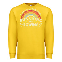 Lemon Rowing  . Just A Girl Who Loves Sunshine And Rowing Premium Sweatshirt - DesignPulse
