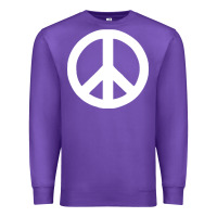 Purple Peace Sign Premium Sweatshirt - DesignPulse