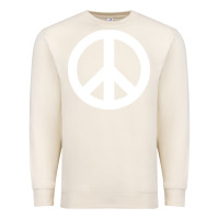 Sandshell Peace Sign Premium Sweatshirt - DesignPulse