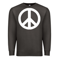 Smoke Peace Sign Premium Sweatshirt - DesignPulse