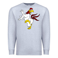 Heather Grey foghorn leghorn looney Premium Sweatshirt - DesignPulse