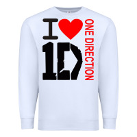 White one direction Premium Sweatshirt - DesignPulse