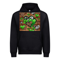 Black St. Patrick's Day hearts Urban Hoodie - Jasminsmagicworld