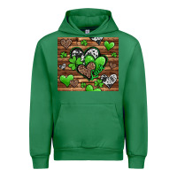 Emerald St. Patrick's Day hearts Urban Hoodie - Jasminsmagicworld