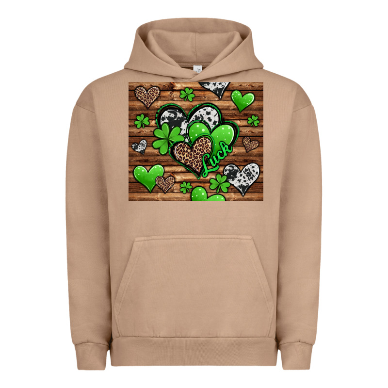 St. Patrick's Day Hearts Urban Hoodie by Jasminsmagicworld | Teevron
