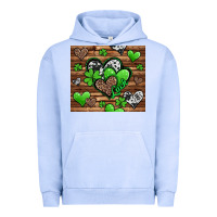 Pigment Grape Ice St. Patrick's Day hearts Urban Hoodie - Jasminsmagicworld