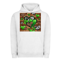 Pigment Lunar Rock St. Patrick's Day hearts Urban Hoodie - Jasminsmagicworld