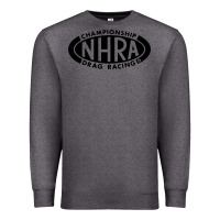 Charcoal Heather nhra oval Premium Sweatshirt - DesignPulse