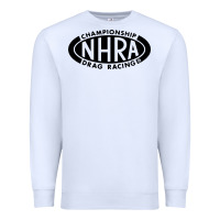 White nhra oval Premium Sweatshirt - DesignPulse