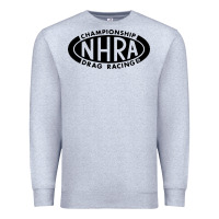 Heather Grey nhra oval Premium Sweatshirt - DesignPulse