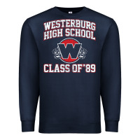 Navy westerburg class of 89 (heathers) variant Premium Sweatshirt - DesignPulse