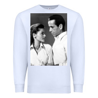 White humphrey bogart Premium Sweatshirt - DesignPulse