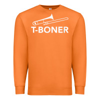Carrot funny trombone funny t boner funny t boner tboner Premium Sweatshirt - DesignPulse