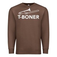 Chestnut funny trombone funny t boner funny t boner tboner Premium Sweatshirt - DesignPulse