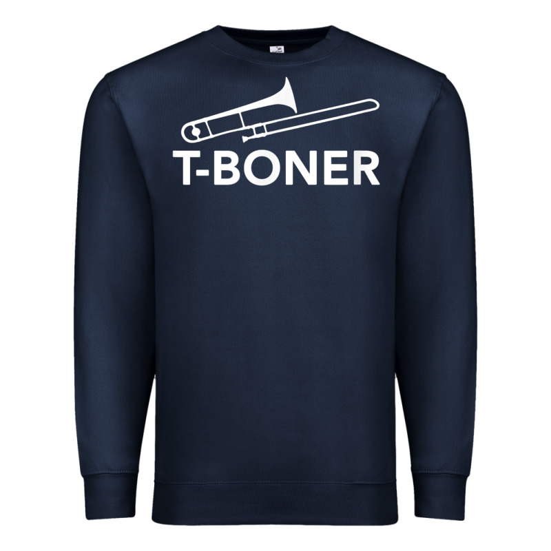 Funny Trombone Funny T Boner Funny T Boner Tboner Premium Sweatshirt by DesignPulse | Teevron